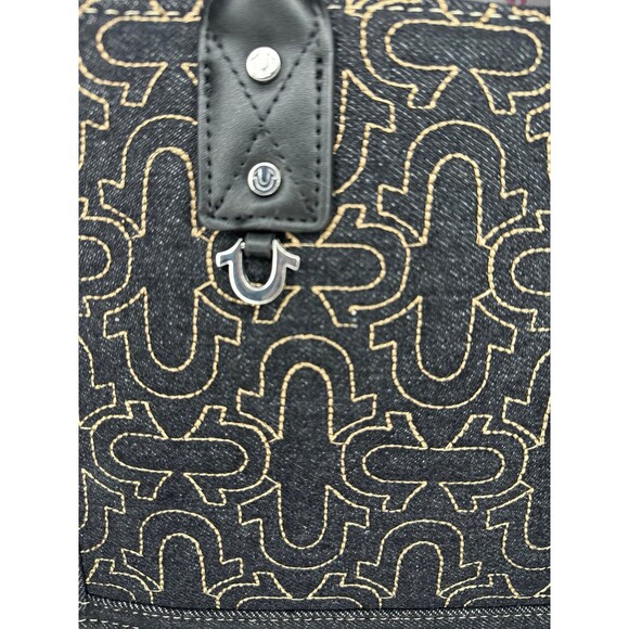 True Religion Quilted Horseshoe Modern Tote HandBag - Picture 3 of 9